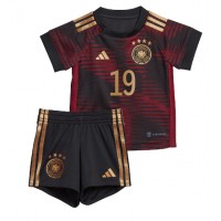 Tyskland Leroy Sane #19 Bortedraktsett Barn VM 2022 Kortermet (+ Korte bukser)